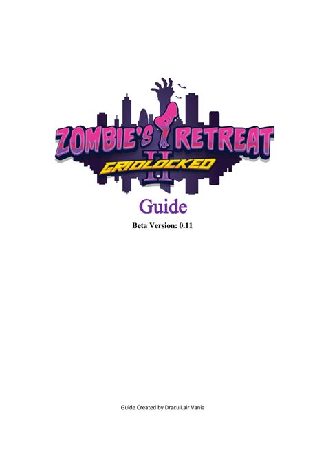 zombie retreat|Guide